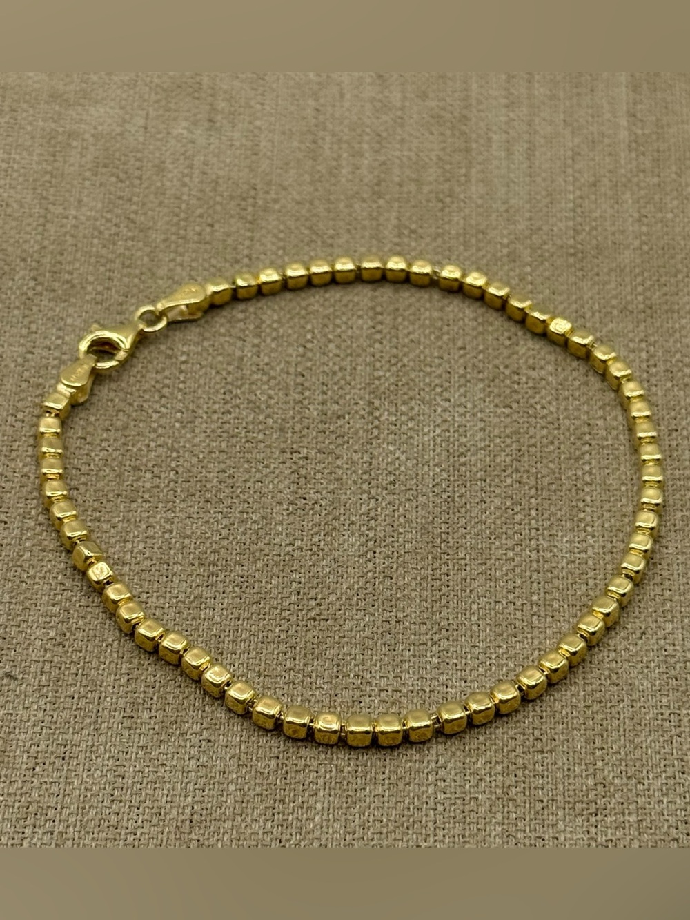 Sterling silver Italy Bead Station Bracelet